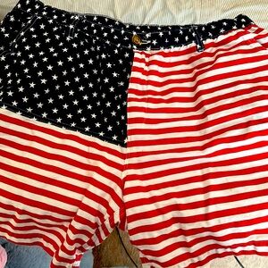NWOT Chubbies American Flag shorts xxl